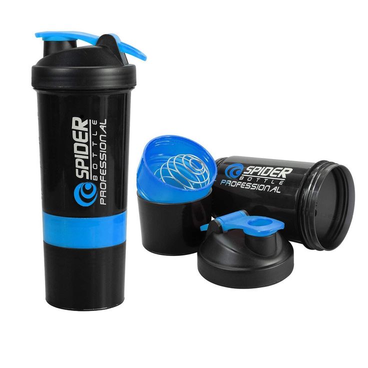 3 in 1 Spider Protein Shaker Bottle for Gym water